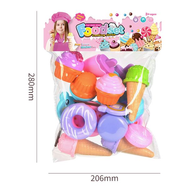 

kid afternoon tea play house toys simulation dessert candy toys cute ice cream cupcake toys kid girl gifts