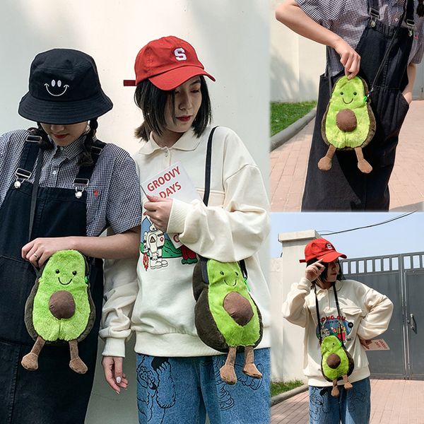 

new plush backpack avocado bags purse shoulder women handbag messenger satchel bag cross body