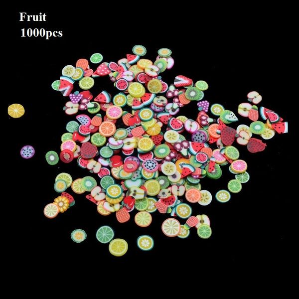 

1000шт смешанных стилей 3d фрукты крошечных кусочки ногти украшение цветы перо полимерная глина diy дизайн женщины наклейка decor tool, Silver;gold