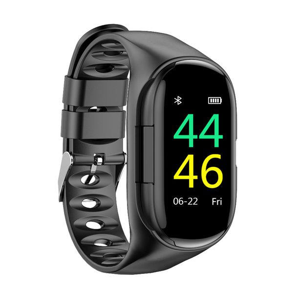 

bluetooth earphone heart rate monitor smart wristband smart watch men sports earphone smart bracelet m1