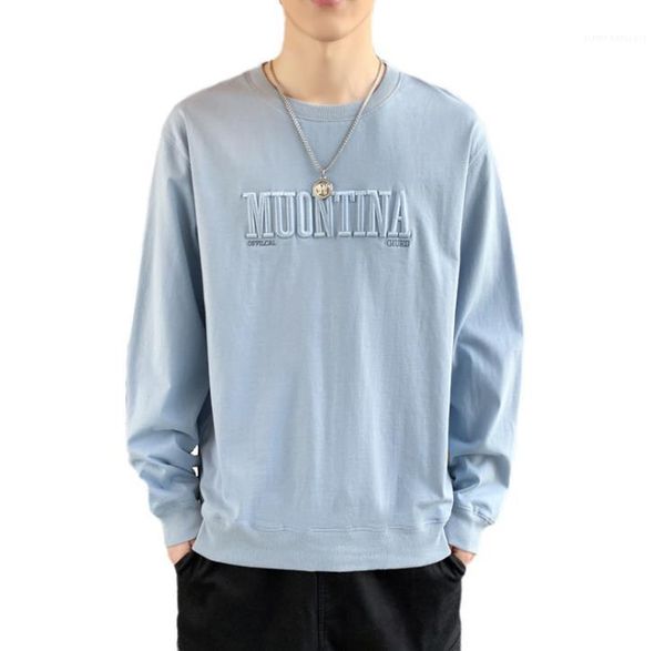 

letter hoodies man high street students long sleeve sweatshirts men fashion casual clothes mens o-neck embroidery, Black