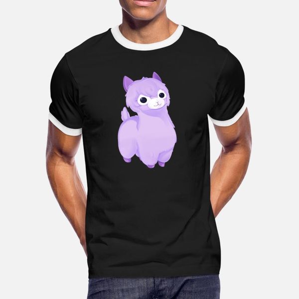 

llama alpaca kawaii t shirt men personalized cotton s-3xl solid color gift new fashion summer style original shirt