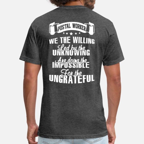 

postal worker t shirt men customized cotton round neck letter fitness building spring autumn family shirt