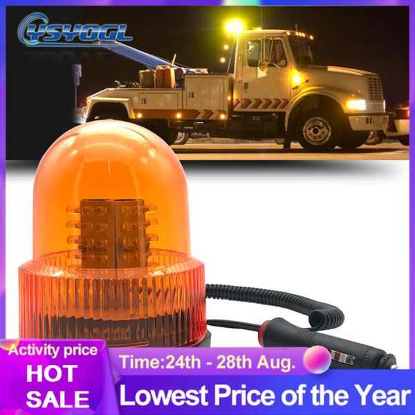 

72led 12v car side marker reserving light trucks trailers cars boats flashing beacon warning light vortical