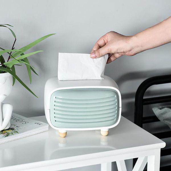 

creative radio tissue box plastic living room chic paper towel storage box tissue case home decoration supplies
