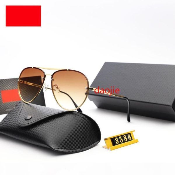 

2019 classic vintage driving hd polarized lens mirror sun glasses brand designer pilot sunglasses women menfor female with case 3584, White;black