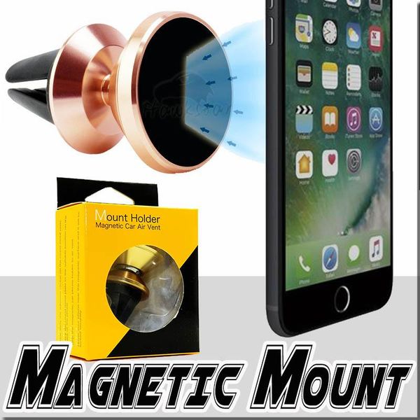 

cgjxs360 degree y rotating aluminium alloy magnetic car air vent mount phone holder for mobile phone