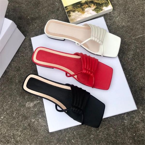 

women's sandals soft real cowskin leather shoes new summer fashion ladies flats with slides outside casual shoes, Black