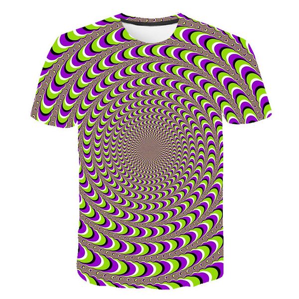 

colorful dizziness 3d print shirts plus size aesthetic anime men clothing