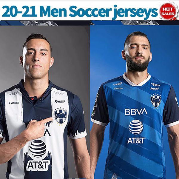 

2021 monterrey soccer jerseys mexico league 20/21 men home soccer shirts customized away football uniforms, Black;yellow