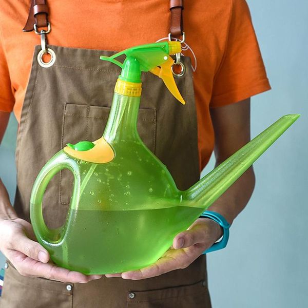 

dual nozzles watering can pot garden patio plant growth trigger spray bottle garden tools supplies large capacity