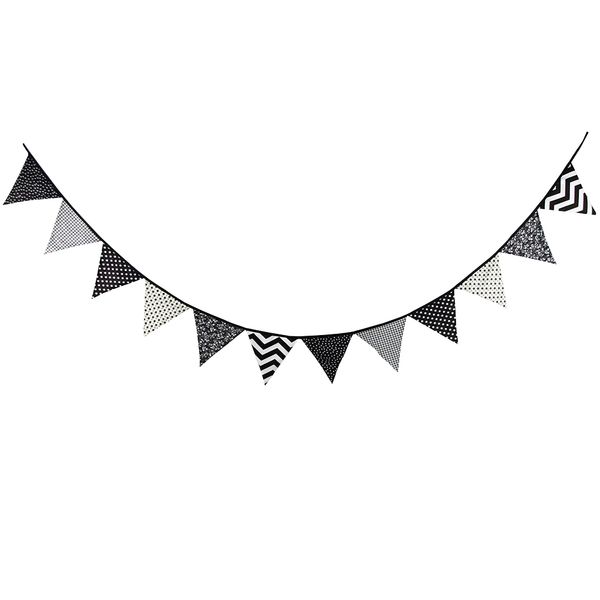 

triangle pennant 12 flags garland baby shower bunting banner party decoration