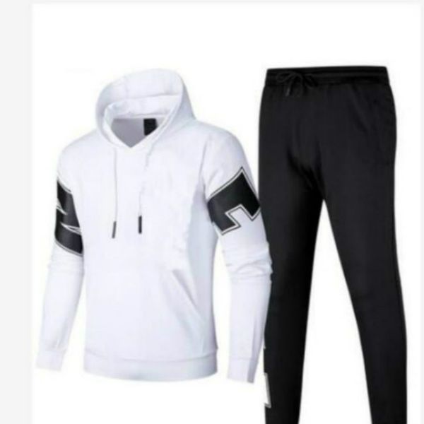

autumn mens women tracksuits with letters 2020 autumn men sports suits casual hoodies trousers 2020 new wholesale, Gray