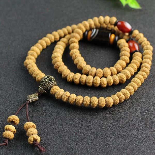 

new design tibetan rudraksha bodhi 108 bracelets beads rosary bracelet national wind yoga jewelry wholesale, Black