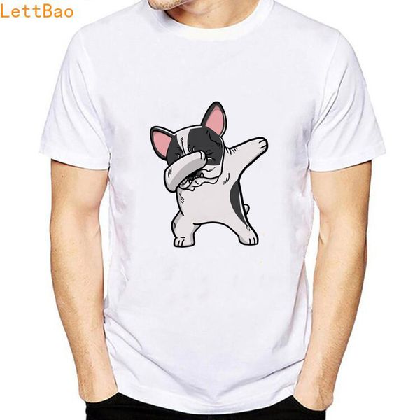 

pied french bulldog dabbing dog dab dance mov men t shirt aesthetic tumblr t-shirt dropshipping hip hop streetwear tshirt