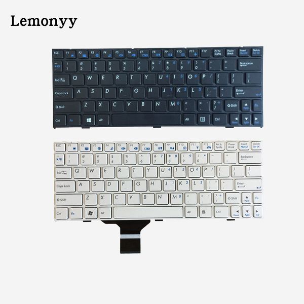 

lapreplacement keyboards us keyboard for clevo m1110 m11x m1100 m1110q m1111 w110er m1115 white/black english with frame
