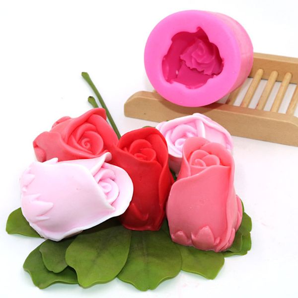 

baking moulds 3d rose mould diy fondant cake mousse candle mold dry pez soap