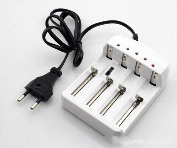 

universal gradually adjustable 4 rechargeable battery charger with us / eu ac plug for 16340 18650 25500 26650 2670 battery llfa