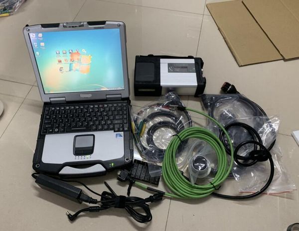 

super mb star c5 with lapcf30 4g with software version hdd 320gb full set diagnostic for cars and trucks wifi