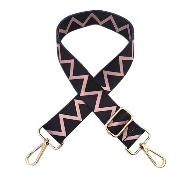 

2020 new colored bag strap handbag belt wide shoulder bag strap replacement strap ptgirl adjustable belt accessory bag part, Black
