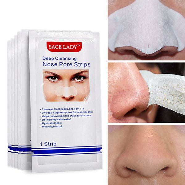 SACE LADY Siyah Nokta Remover Maske burun bandı Siyah Kafa Burun Nokta Nokta Soyulabilir Etiket Yüz Akne Gözenek Temizleyici