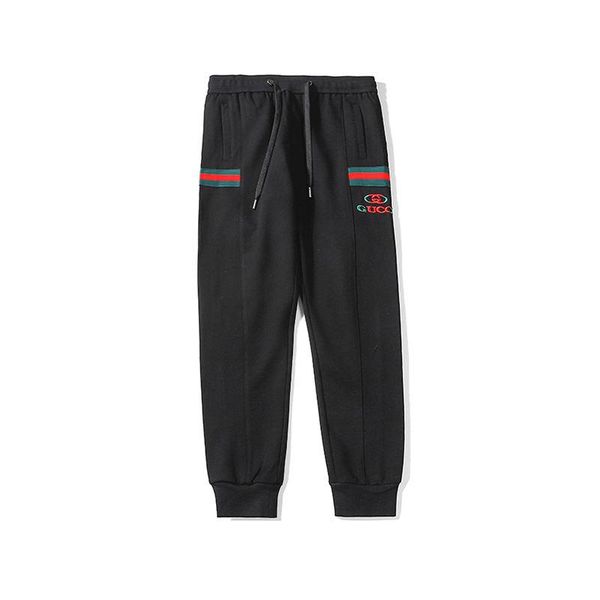 

19ss mens designers pants fitness running men quality sportswear tracksuit bottoms skinny sweatpants trousers gyms jogger track pants m-2xl, Black