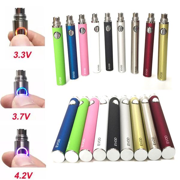 

High quality evod battery adjustable variable voltage ego 510 thread battery evod twist 650mAh 900mAh 1100mAh vape pen for MT3 CE4 vaporizer
