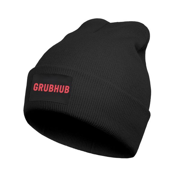 

мода grubhub счастливым ест купон промо fine knit beanie hat часы street dancing шляпы logo доставка еды услуги черный флэш-золото, Blue;gray