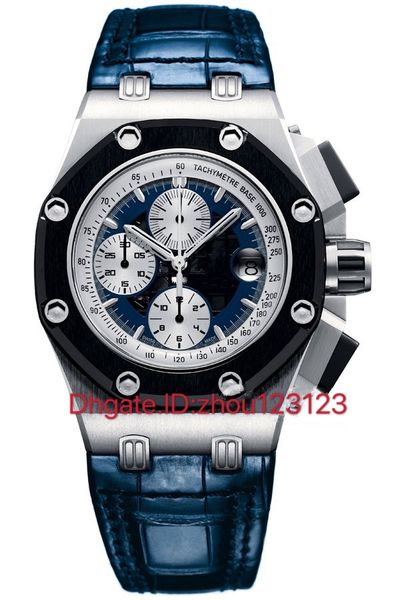 

jf, v2.high качество, серия royal oak offshore, 26078po, rb2 серии, кэл. 3126 движение времени, керамическое кольцо во рту, 42mm, дизайнерск, Slivery;brown