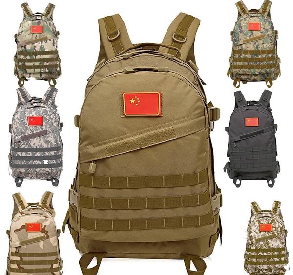 

men and women waterproof 3d tactical backpack outdoor sports climbing backpack riding charging bag computer bag 40l