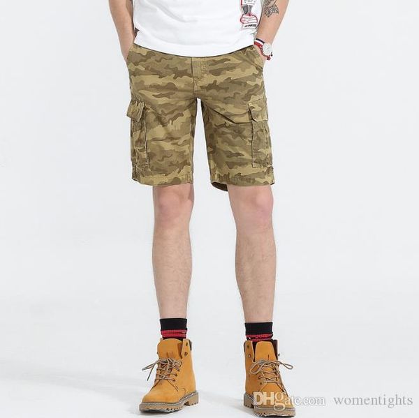

camouflage shorts pants zipper fly relaxed loose midweight homme clothing fashion casual male clothing mens summer designer, White;black