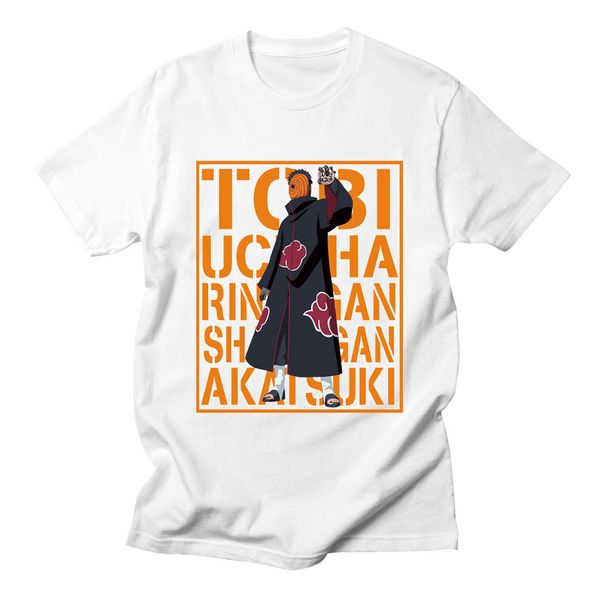 

naruto tshirt men cotton sasuke itachi madara obito anime casual streetwear white funny style harajuku tee shirt homme 3xl