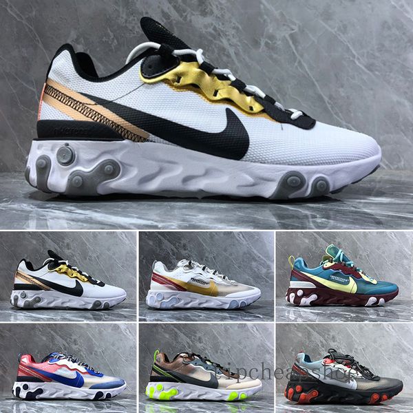 

2019 react element 87 55 running shoes for men women white black royal tint desert sand designer breathable sports sneaker size 36-45 llxxf