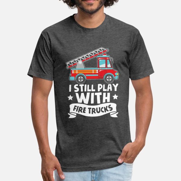 

fire truck volunteer firefighter paramedic fireman t shirt men printing short sleeve plus size 3xl fit graphic fashion summer style shirt