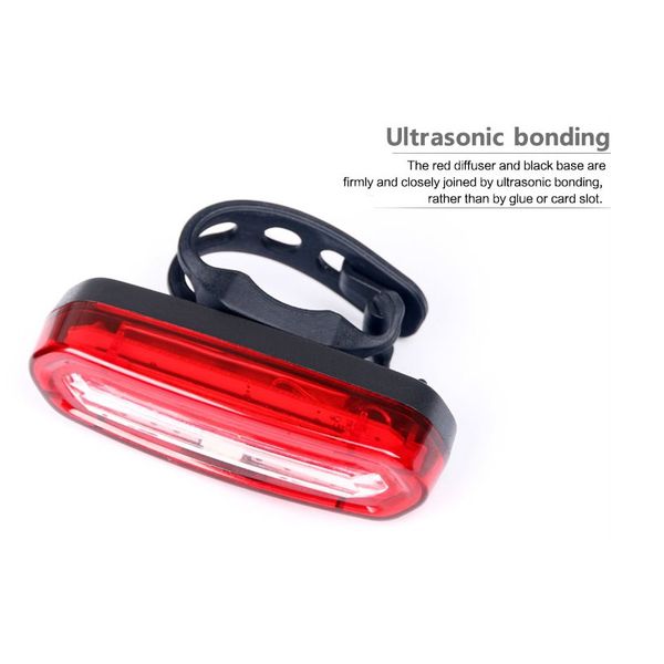 

100 lm rechargeable led usb mountain bike tail light taillight mtb safety warning bicycle rear light bicycle lamp tool