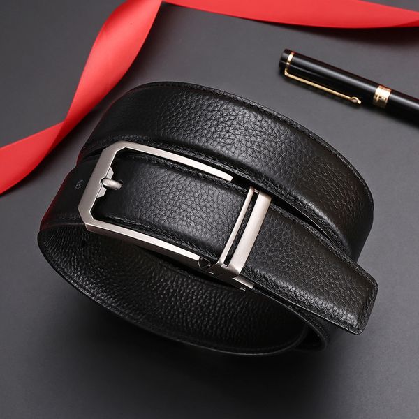 

belt men leather buckles for mens belts genuine luxury designer 2020, Black;brown