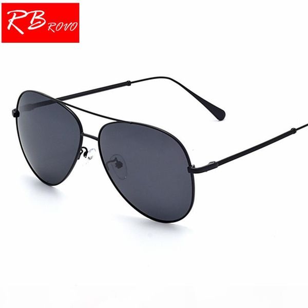 

rbrovo 2018 new fashion polarized mens sunglasses oculos masculino double beam alloy small frame sunglasses driving egeglasses, White;black