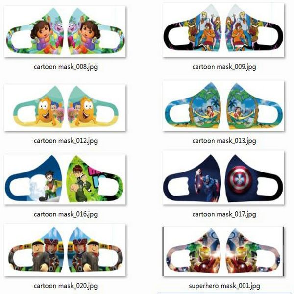 

дети маска для лица face shields mascarilla de pelicula пользовательской маски для лица конструктор детей ткань маска персонажа из мультфиль