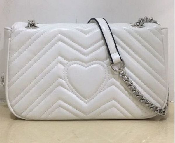 

8 colors women shoulder bag gold and silver chain bag crossbody pure color handbag crossbody messenger tote bag purse wallet #08