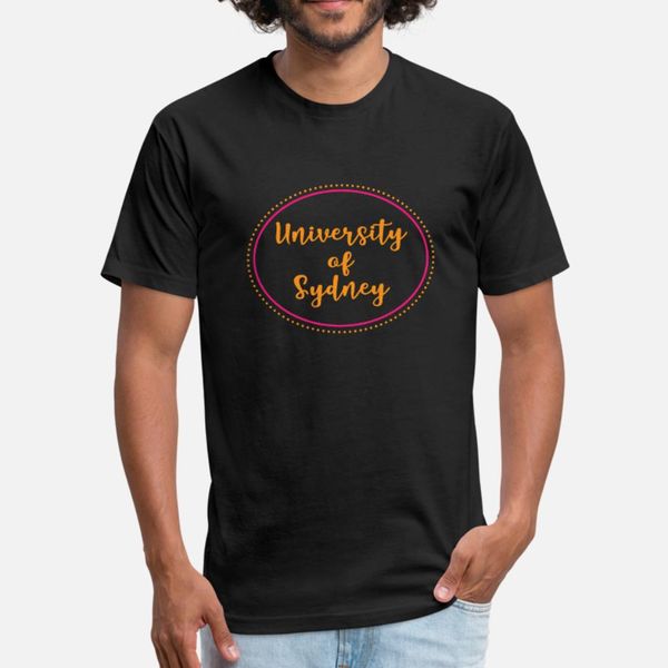 

university of sydney t shirt men designing cotton o-neck leisure fit building spring autumn outfit shirt