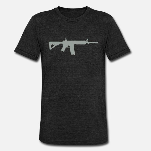 

m16 ar15 1 t shirt men graphic cotton s-3xl basic solid graphic basic spring autumn outfit