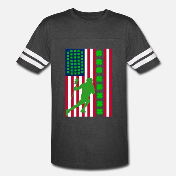 

ирландский лакросс флаг сша shamrock день святого патрика тенниска мужчин дизайн хлопок размер s-3xl одежда anti-wrinkle забавный оригинальн