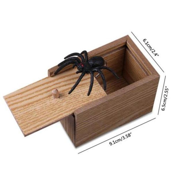 

wooden in box sale gift good case high prank the toys spider funny scary quality secret useful wrhome xruym