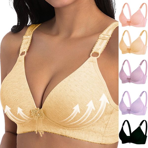 

fashion bras for women deep u cup push up lingerie seamless bra wire brassiere female underwear sleep sports bra, White;black