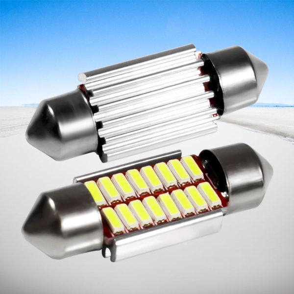 

new 36mm c5w de3021 6418 super bright 16 smd 4014 led canbus no error car festoon lamp auto housing bulb interior dome light 12v