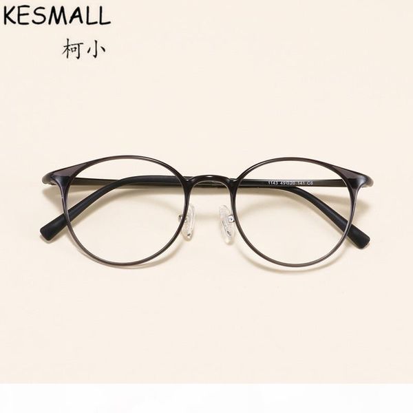 

kesmall super light optical glasses frame women men myopia glasses frames oculos de grau female vintage eyeglasses frame yj996, Silver