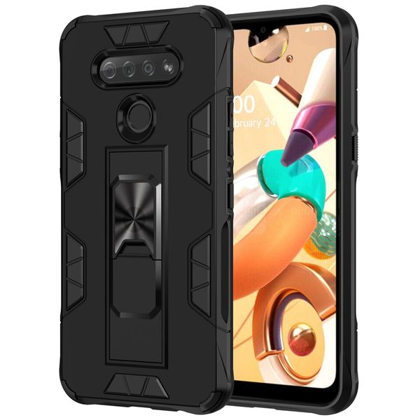 

military grade 15ft drop tested protective tough case kickstand cover for lg stylo 5 stylo 6,lg k51 aristo 5+ k31 lg harmony 4