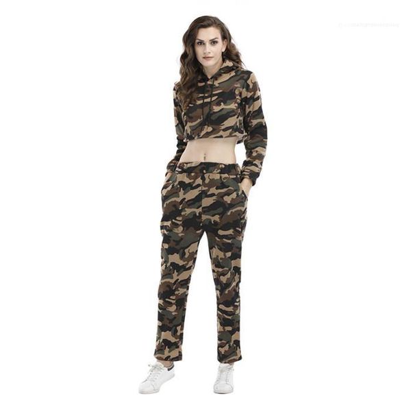 

clothing womens camouflage print designer tracksuits short designer hooded long sleeve short designer long sleeve pants fsahion style female, Gray