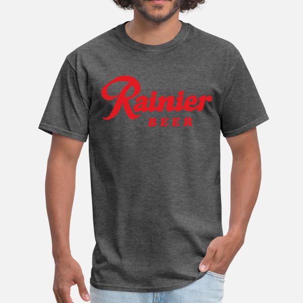 

rainier beer black fast beer t shirt men designer cotton s-xxxl novelty cute comfortable spring autumn cool shirt