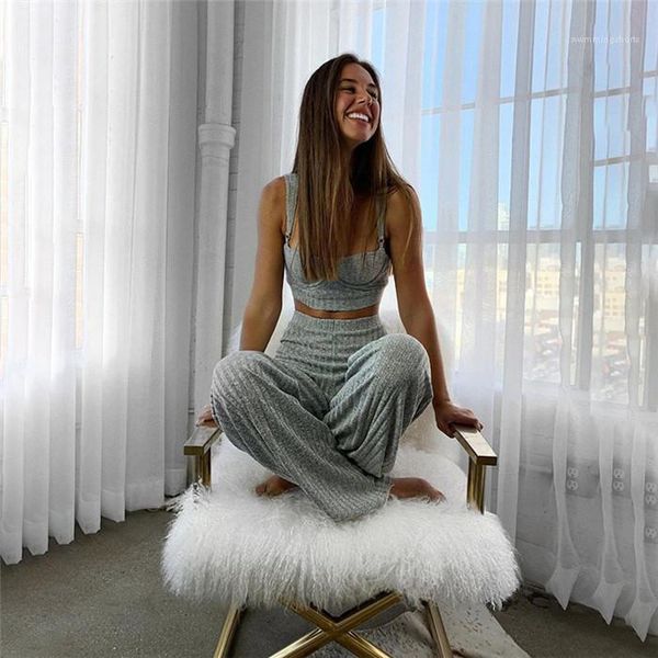 

slim vest high waist wide leg pants fashion casual set womens designer two piece pants slim, White